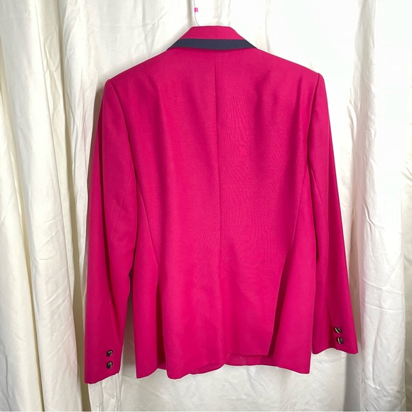 Womens Hot Pink Blazer Suit Tux Jacket Vintage 80s 90s - Picture 12 of 12